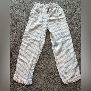 Target beige linen like pants